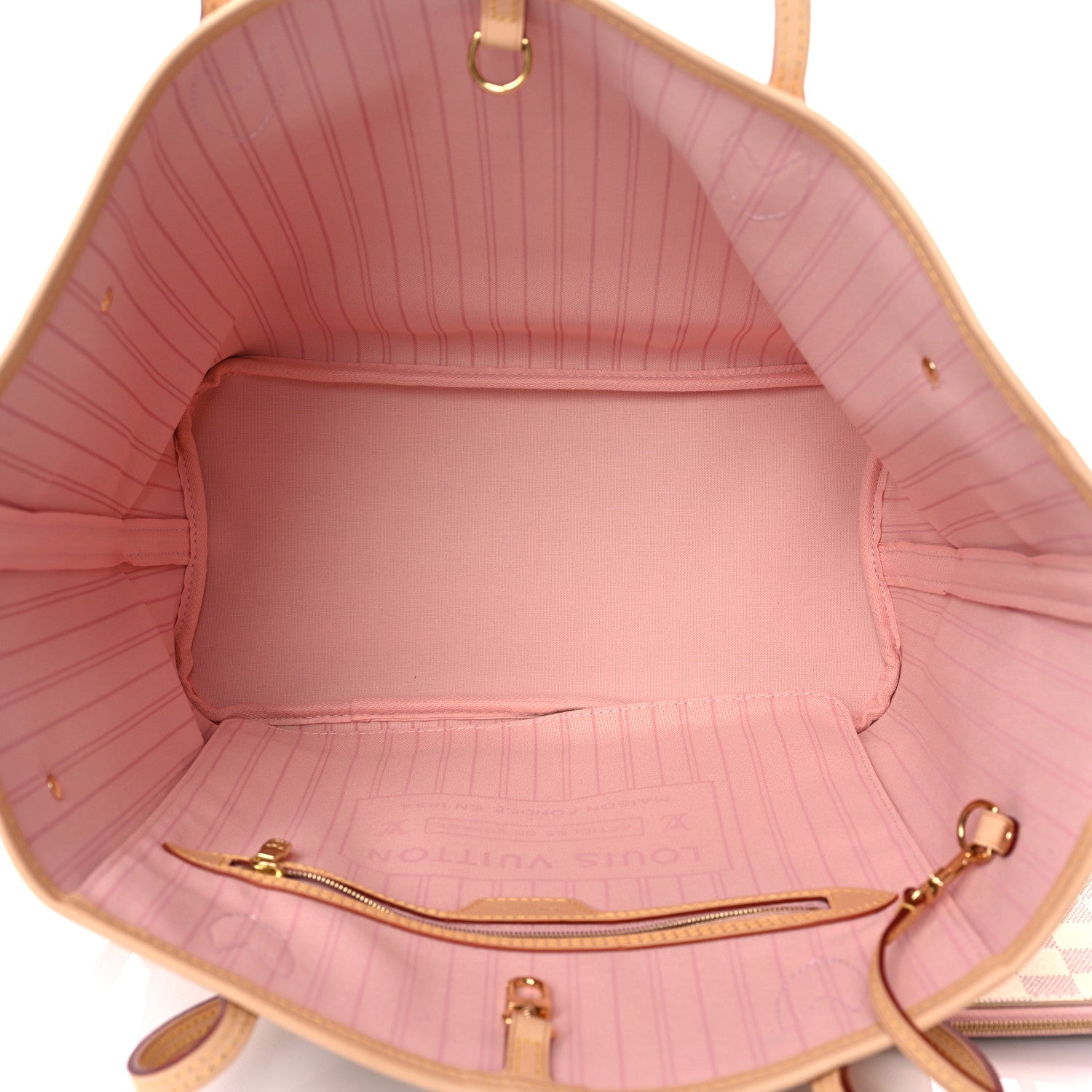 Louis Vuitton Damier Azur Neo Neverfull MM Rose Ballerine 5 of 12