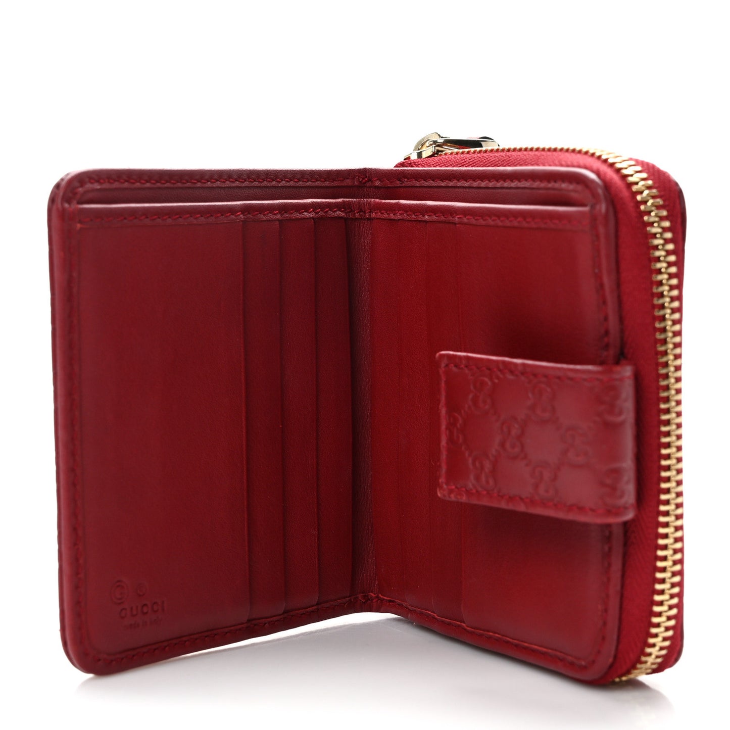 Microguccissima Compact Wallet Red