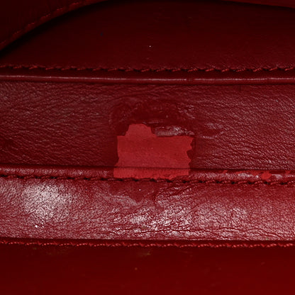 Chanel Lambskin Quilted Medium CC Filigree Vanity Case Dark Red 12 of 25