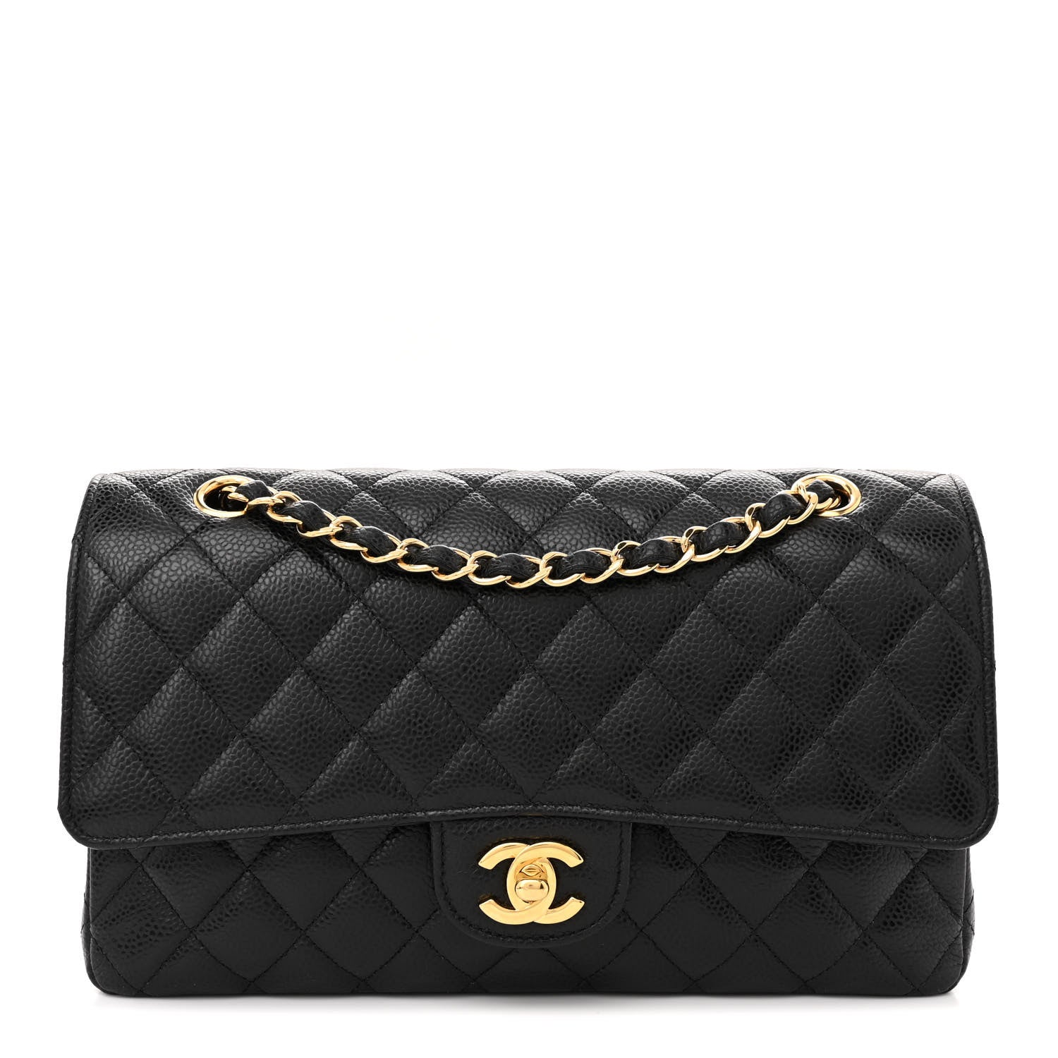 Chanel Caviar Quilted Medium Double Flap Black 1 of 13