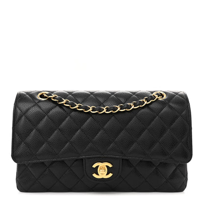 Chanel Caviar Quilted Medium Double Flap Black 1 of 13