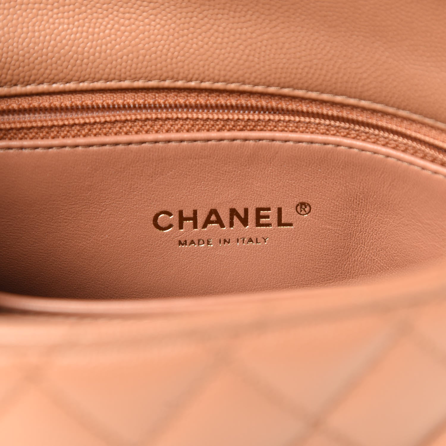 Chanel Caviar Quilted Lizard Embossed Mini Coco Handle Flap Brown 7 of 12