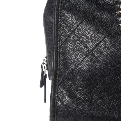 Chanel Caviar Quilted Deauville Bowling Bag Black 14 of 16
