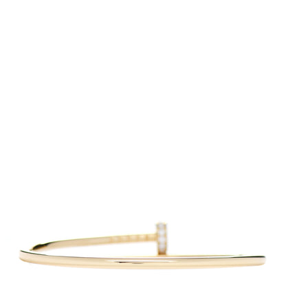 Cartier 18K Yellow Gold Diamond Small Juste Un Clou Bracelet 14 2 of 3