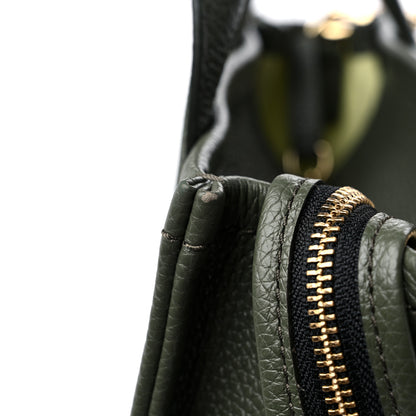 Marc Jacobs Grained Calfskin Small The Tote Bag Bronze Green 12 of 13