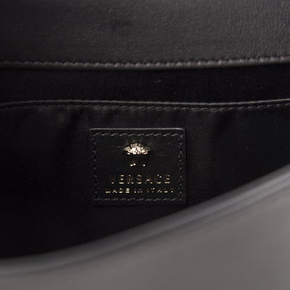 Versace Vitello Palazzo Medusa Evening Clutch Bag Black 6 of 12