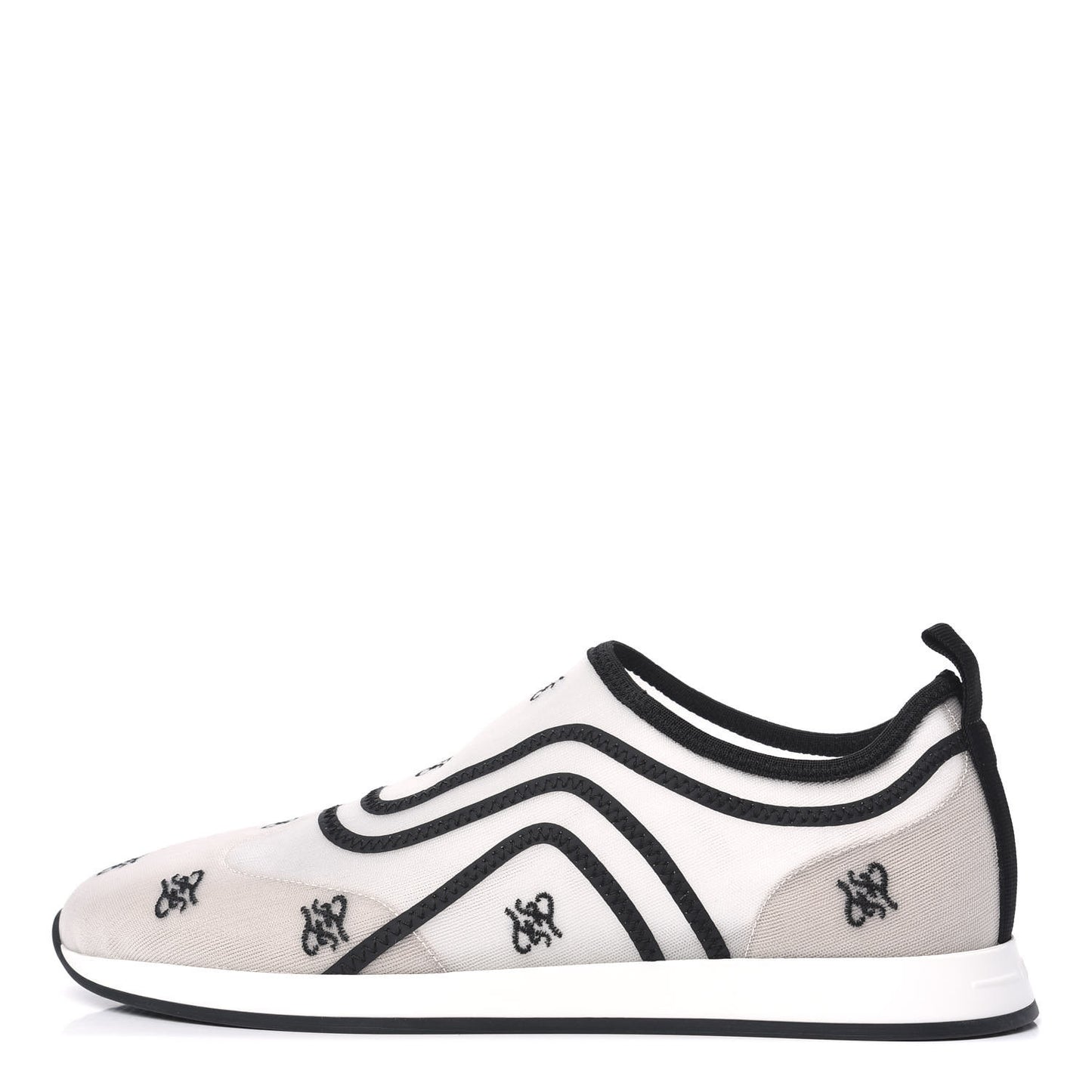 Mesh FF Karligraphy Slip On Sneakers 39 White