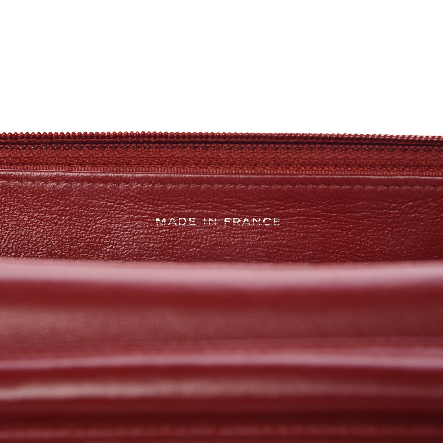 Chanel Lambskin Quilted Wallet On Chain WOC Red 7 of 12