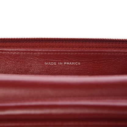 Chanel Lambskin Quilted Wallet On Chain WOC Red 7 of 12
