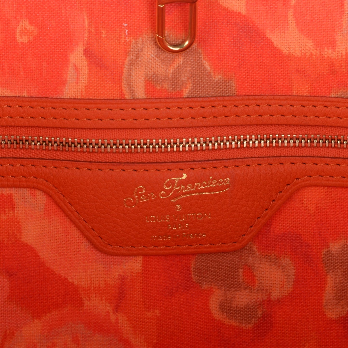 Monogram Articles de Voyage Ikat San Francisco LV Cup Neverfull GM Orange