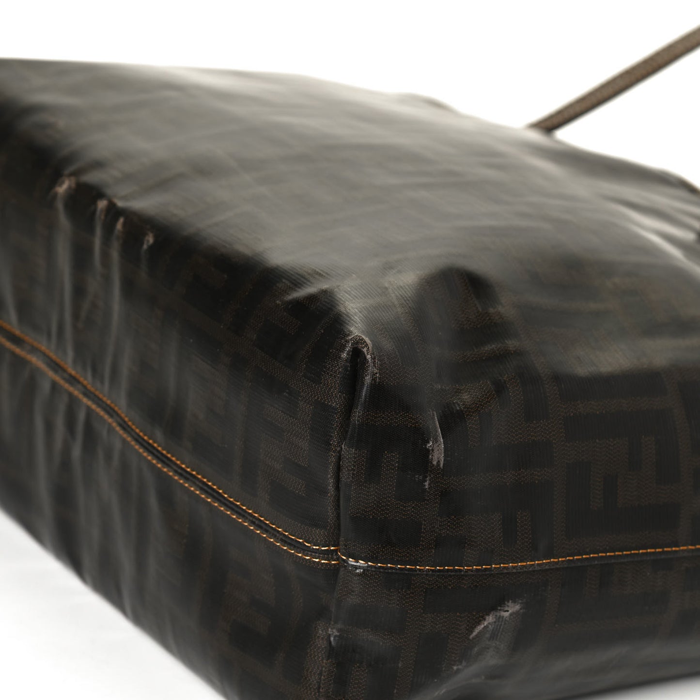 Zucca Spalmati Matrioska Small Roll Tote Tobacco Black