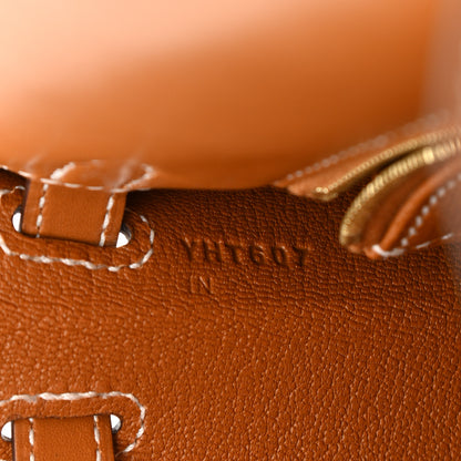 Hermes Veau Butler Kelly Sellier 25 Natural Sable 7 of 17