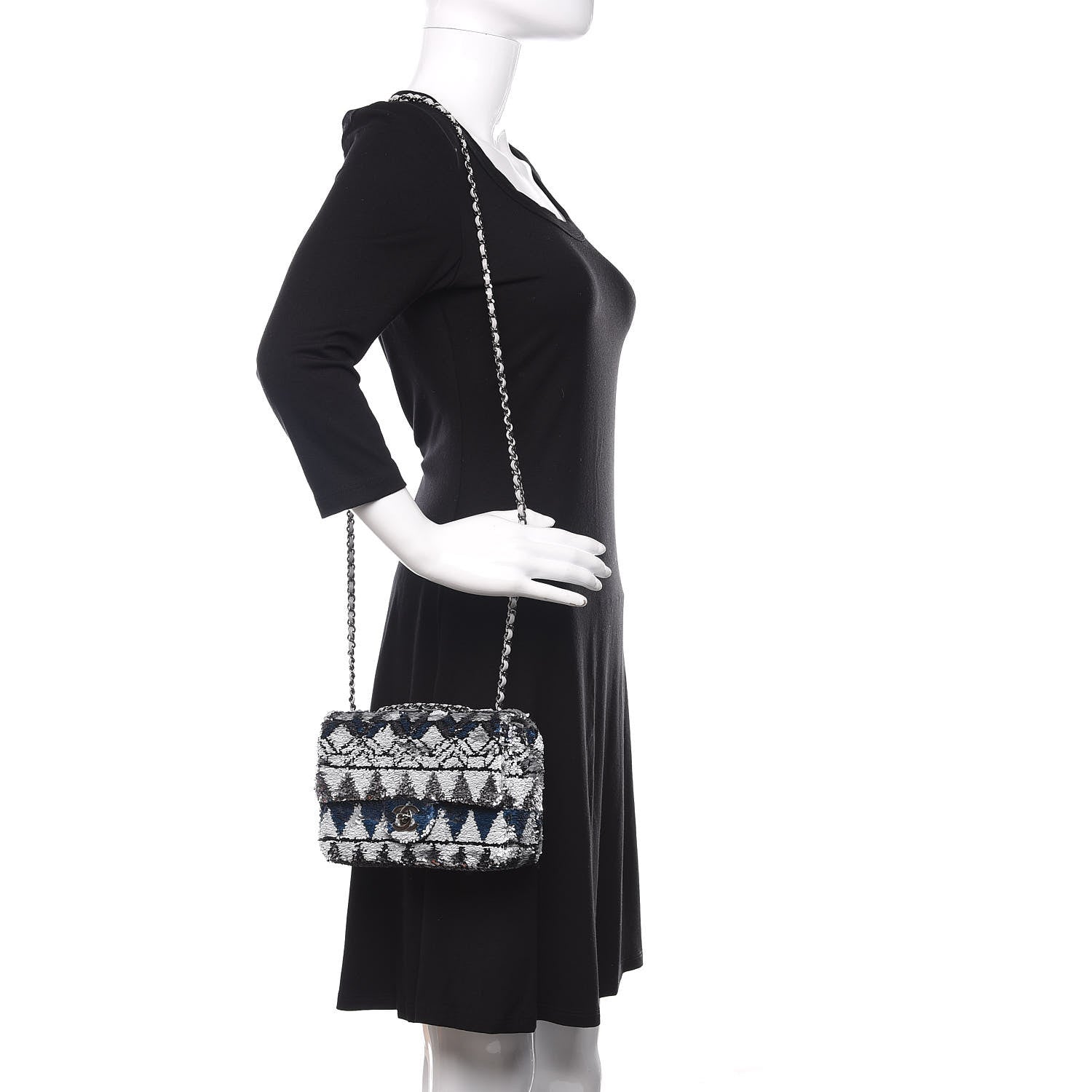 Chanel Sequin Mini Rectangular Flap Multicolor 2 of 11