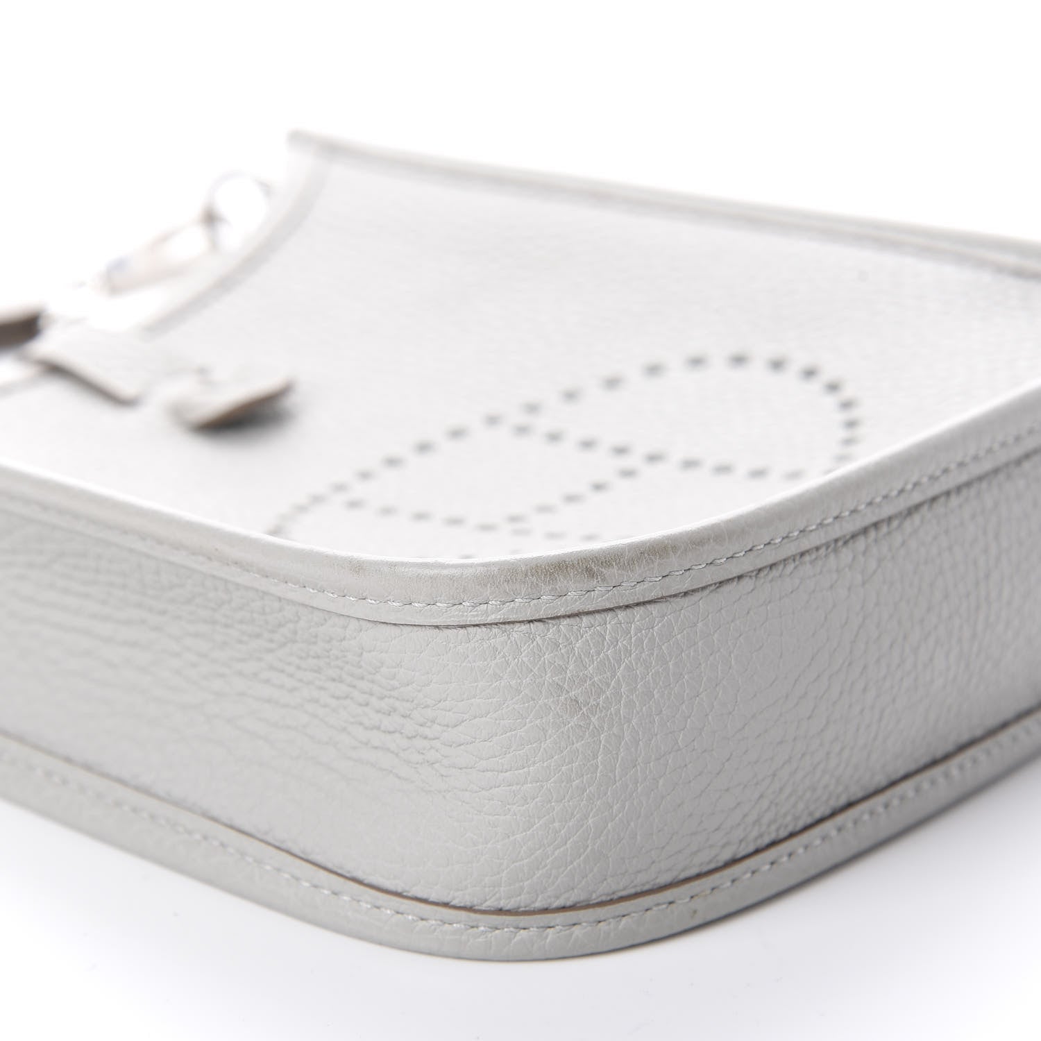 Hermes Taurillon Clemence Amazone Evelyne TPM Gris Perle Etain 6 of 9