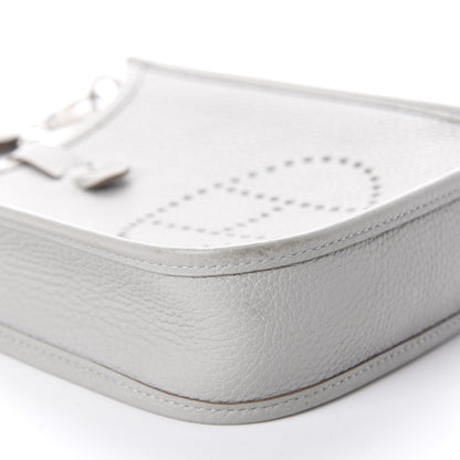 Hermes Taurillon Clemence Amazone Evelyne TPM Gris Perle Etain 6 of 9