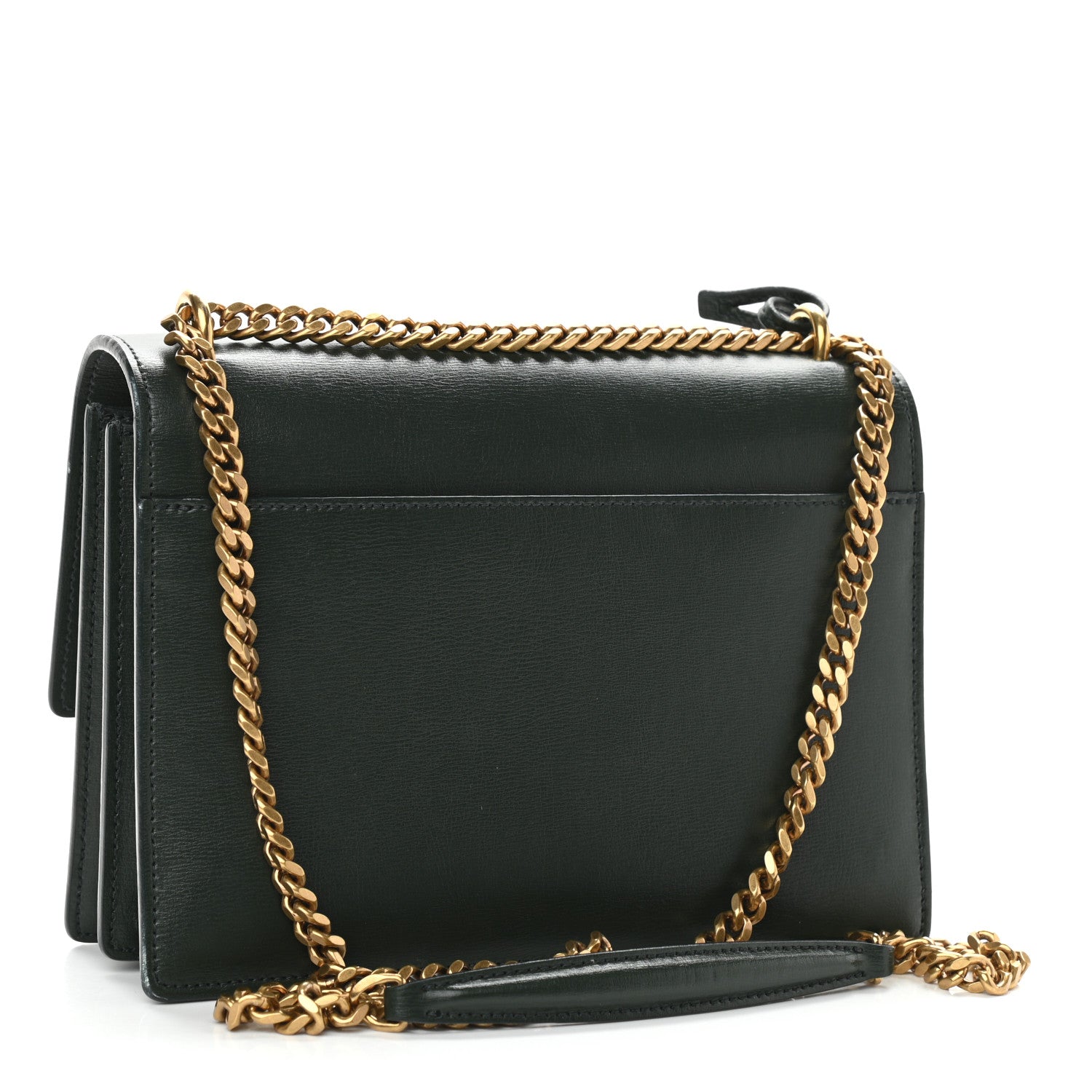 Saint Laurent Calfskin Medium Monogram Sunset New Vert Fonce 2 of 8