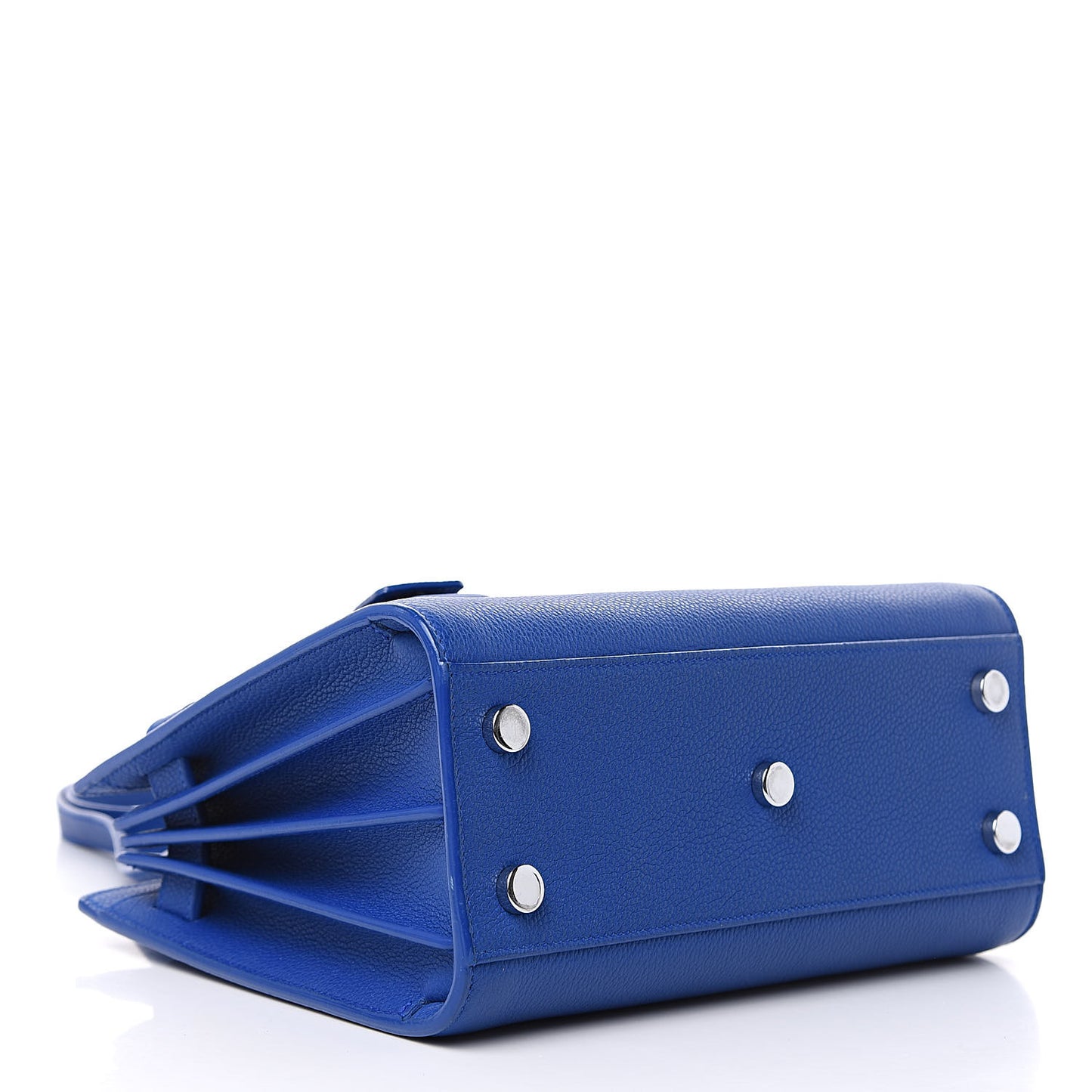 Grained Calfskin Nano Sac De Jour Royal Blue