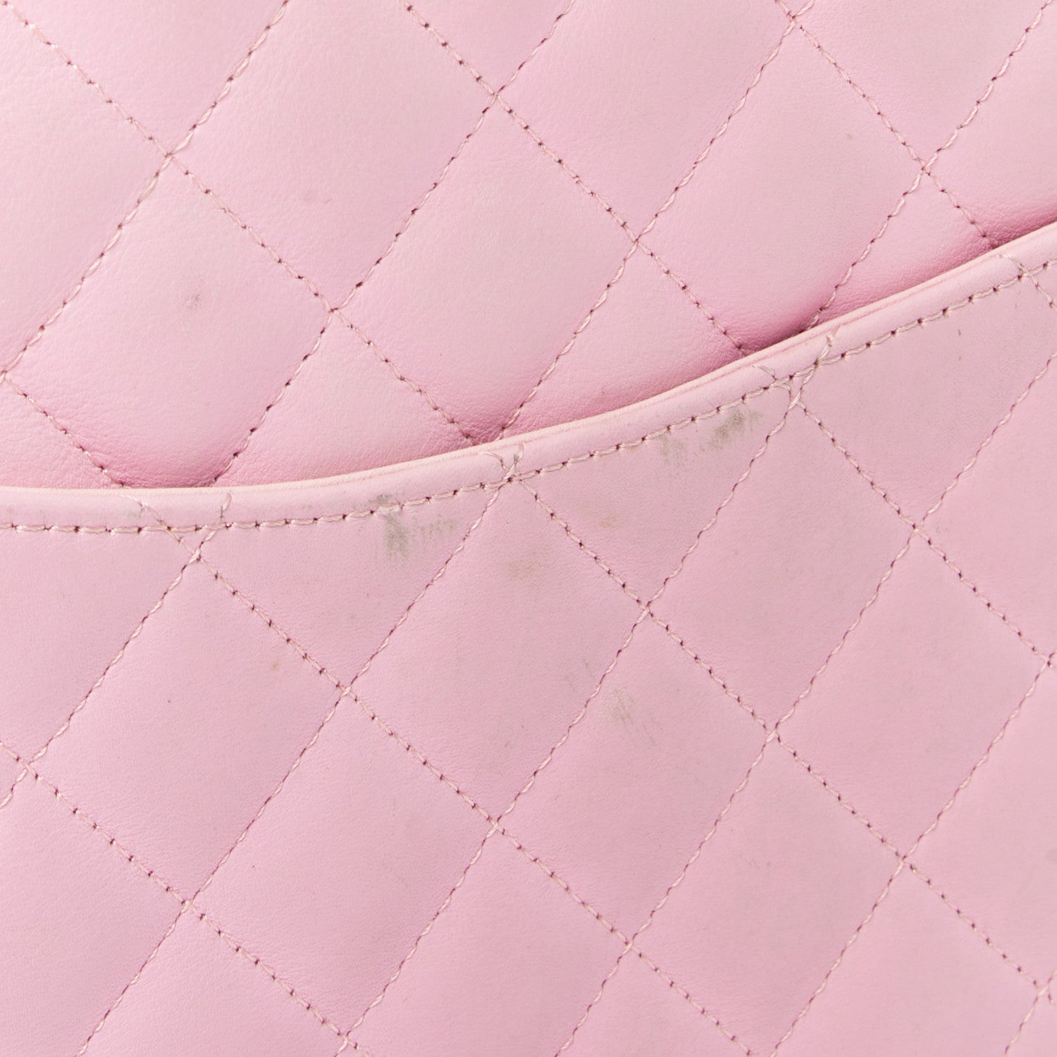 Chanel Calfskin Quilted Medium Cambon Tote Pink Black 10 of 10