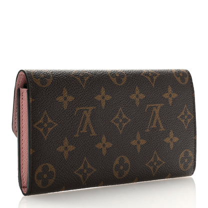 Louis Vuitton Monogram Emilie Wallet Rose Ballerine 3 of 9