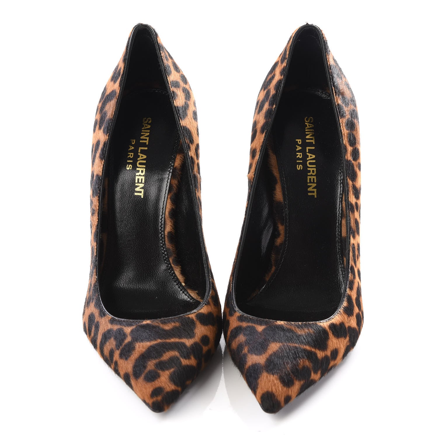 Saint Laurent Calf Hair Leopard Print Opyum 110 Pumps 36 Brown 3 of 9