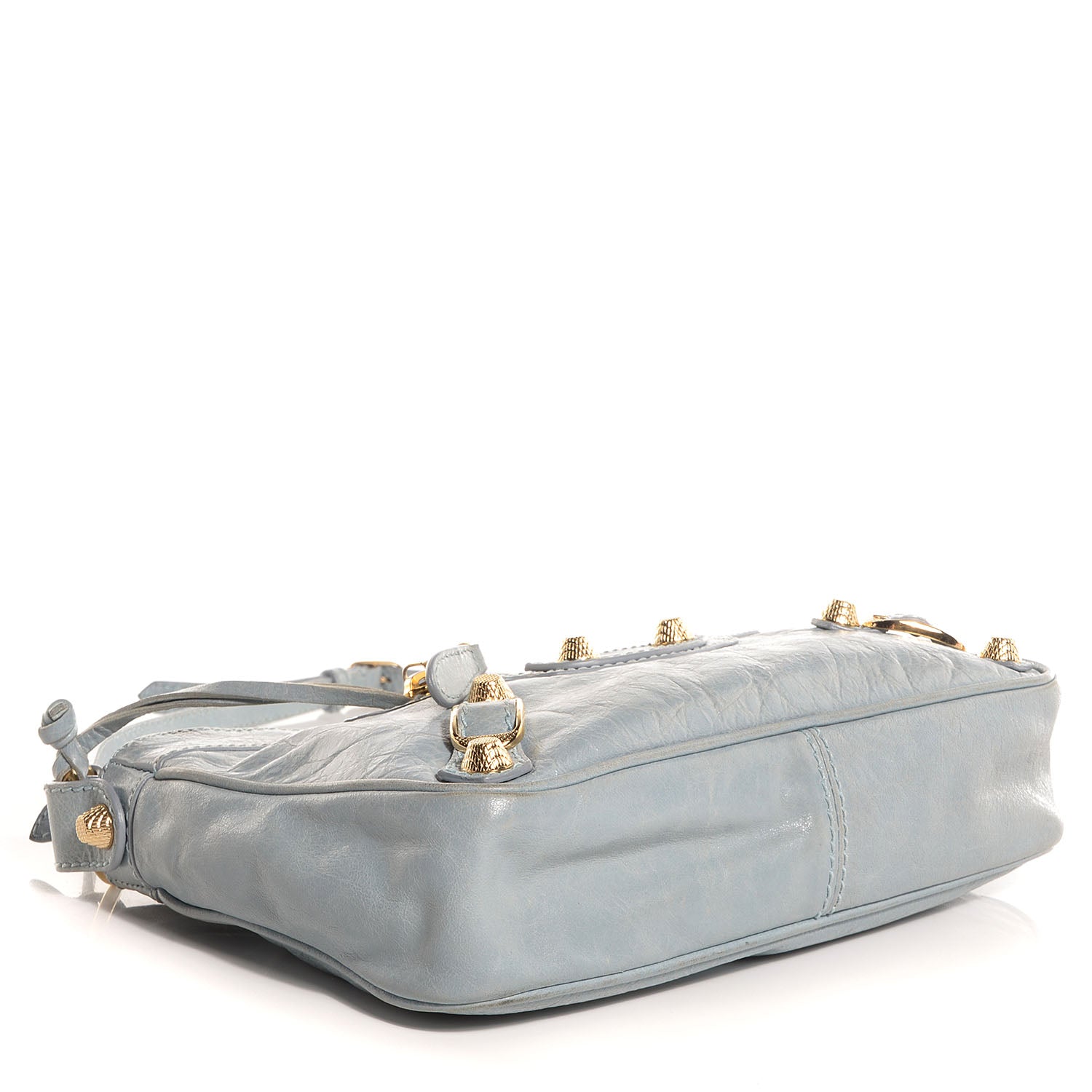 Balenciaga Agneau Giant 12 Gold Hardware Hip Bleu Acier 5 of 11