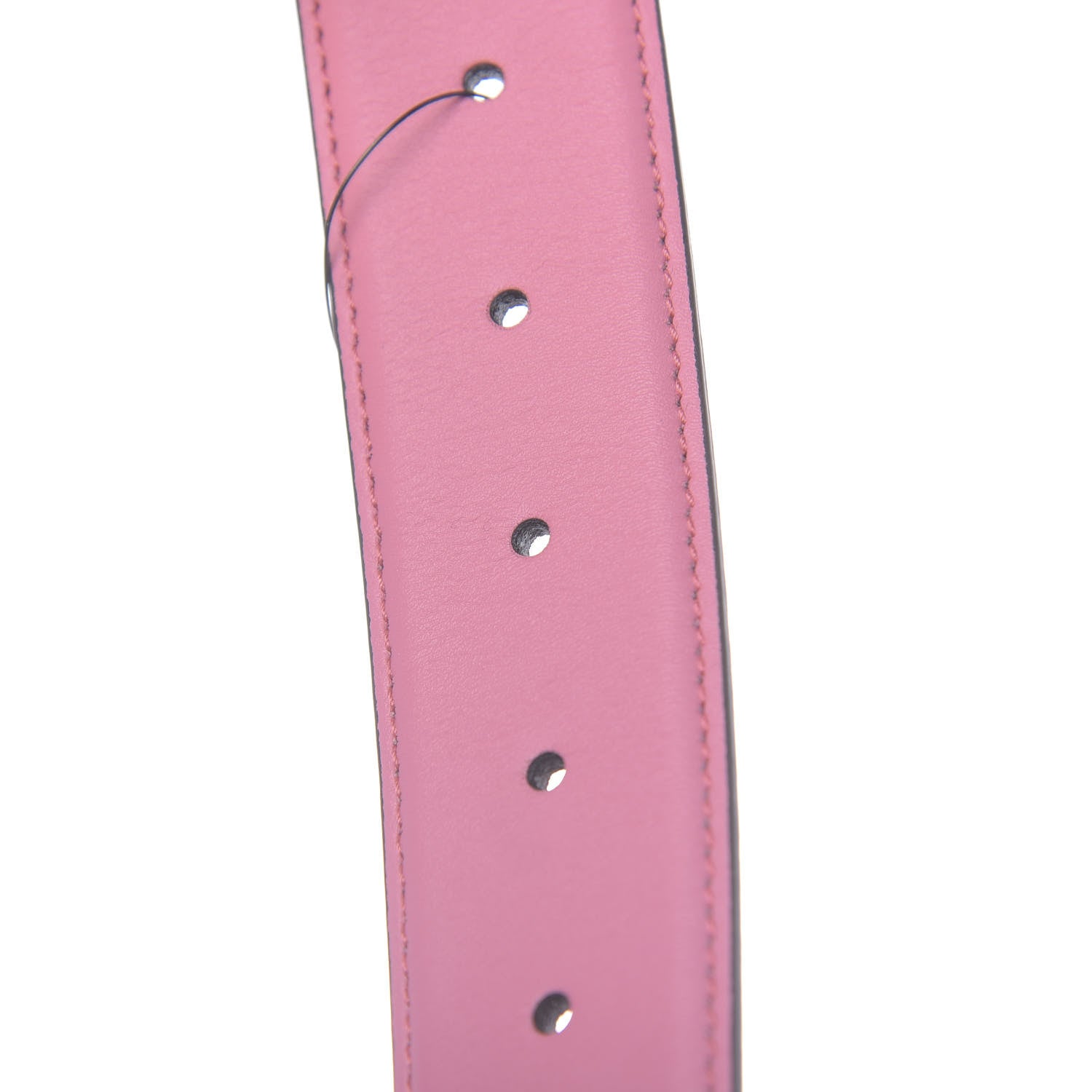 Gucci Moon Calfskin Interlocking G 37mm Belt 80 32 Glossy Pink 5 of 5
