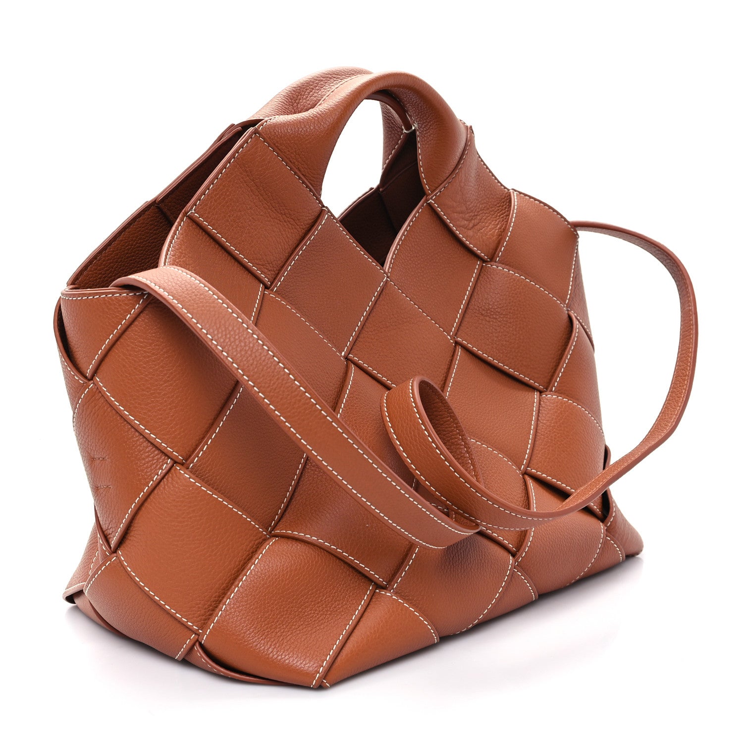 Loewe Soft Grained Calfskin Woven Basket Bag Tan 4 of 11