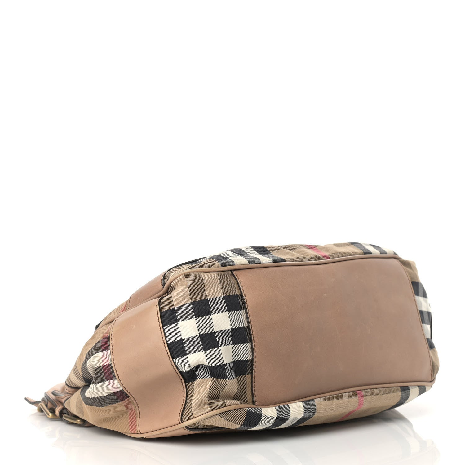 Burberry Calfskin House Check Small Brecon Tote Tan 4 of 20