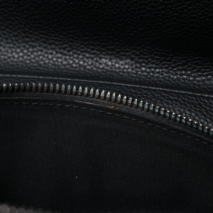 Christian Dior X SHAWN STUSSY Grained Calfskin Saddle Bag Black 10 of 12