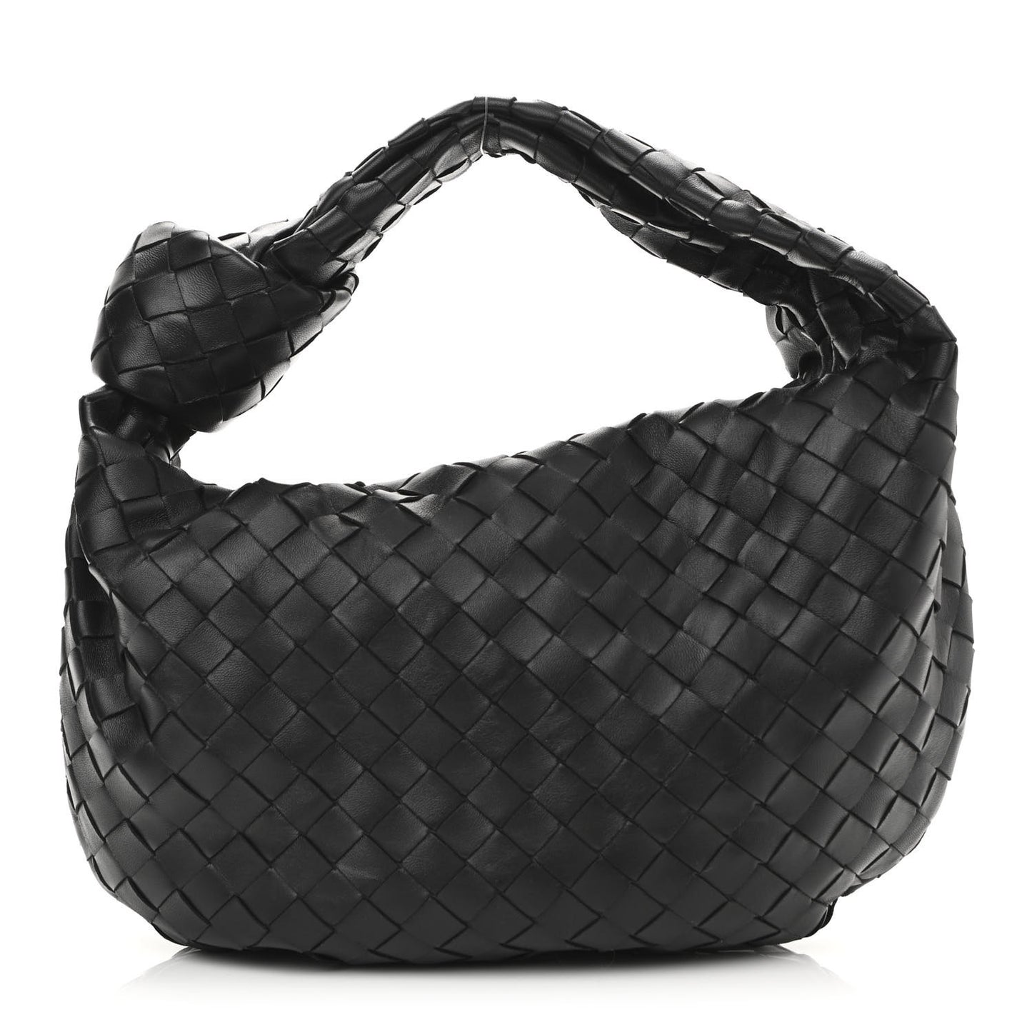 Nappa Intrecciato Teen Jodie Hobo Black