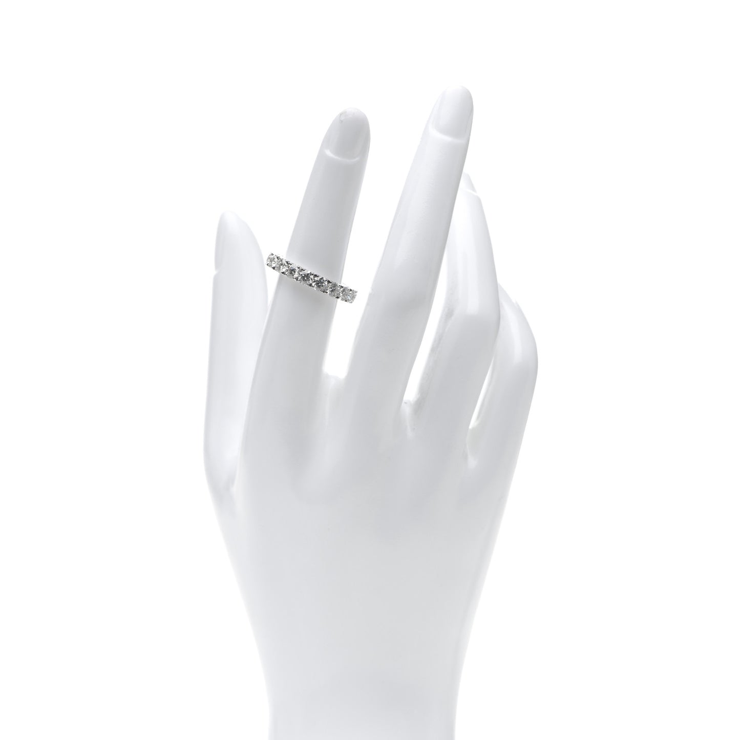 Platinum Diamond 3.6mm Eden Eternity Wedding Band Ring 50 5.5