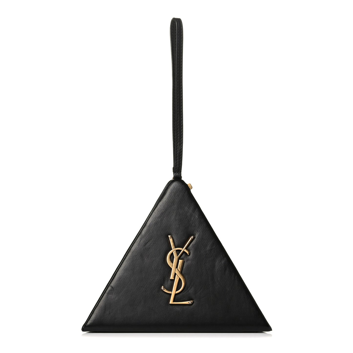 Lambskin Pyramid Clutch Black