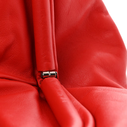 Bottega Veneta Smooth Butter Calf The Pouch Oversized Clutch Bright Red 9 of 9