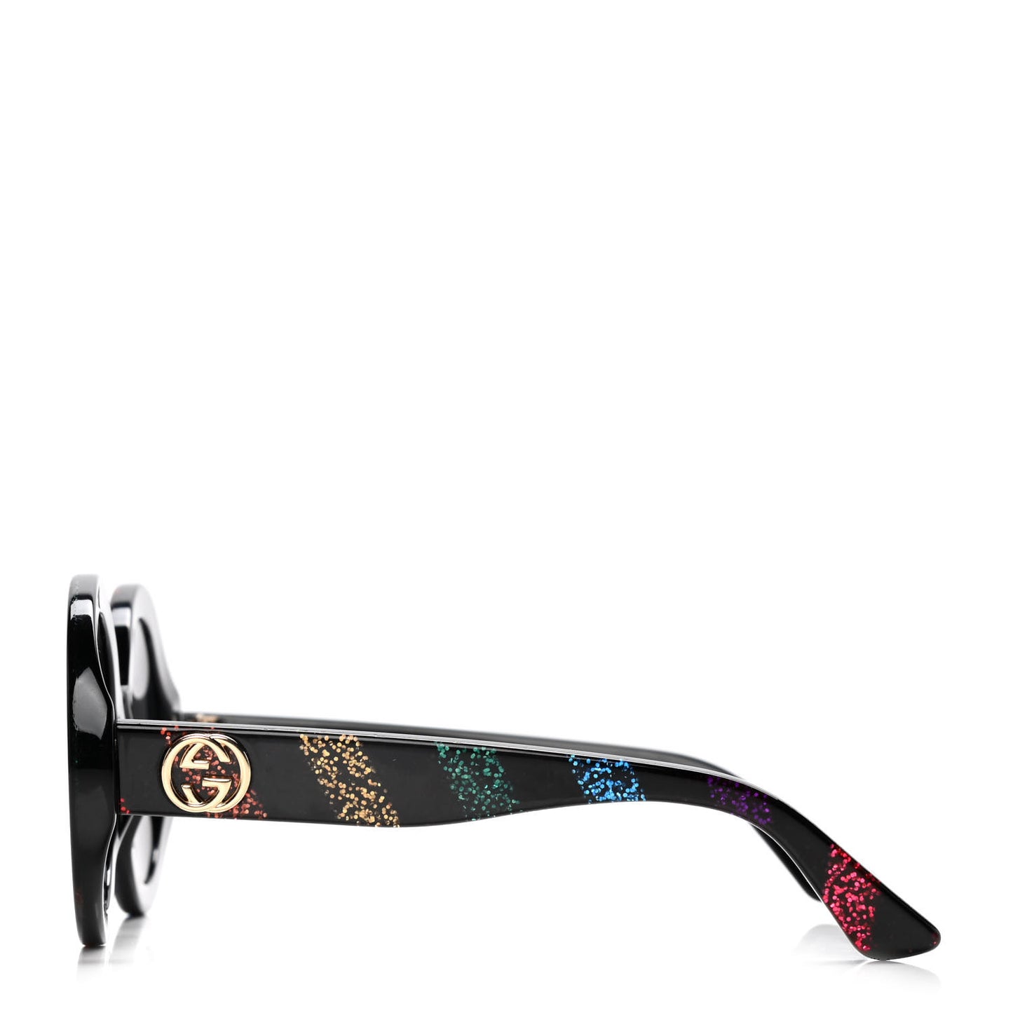 Acetate Round Glitter GG0319S Sunglasses Rainbow