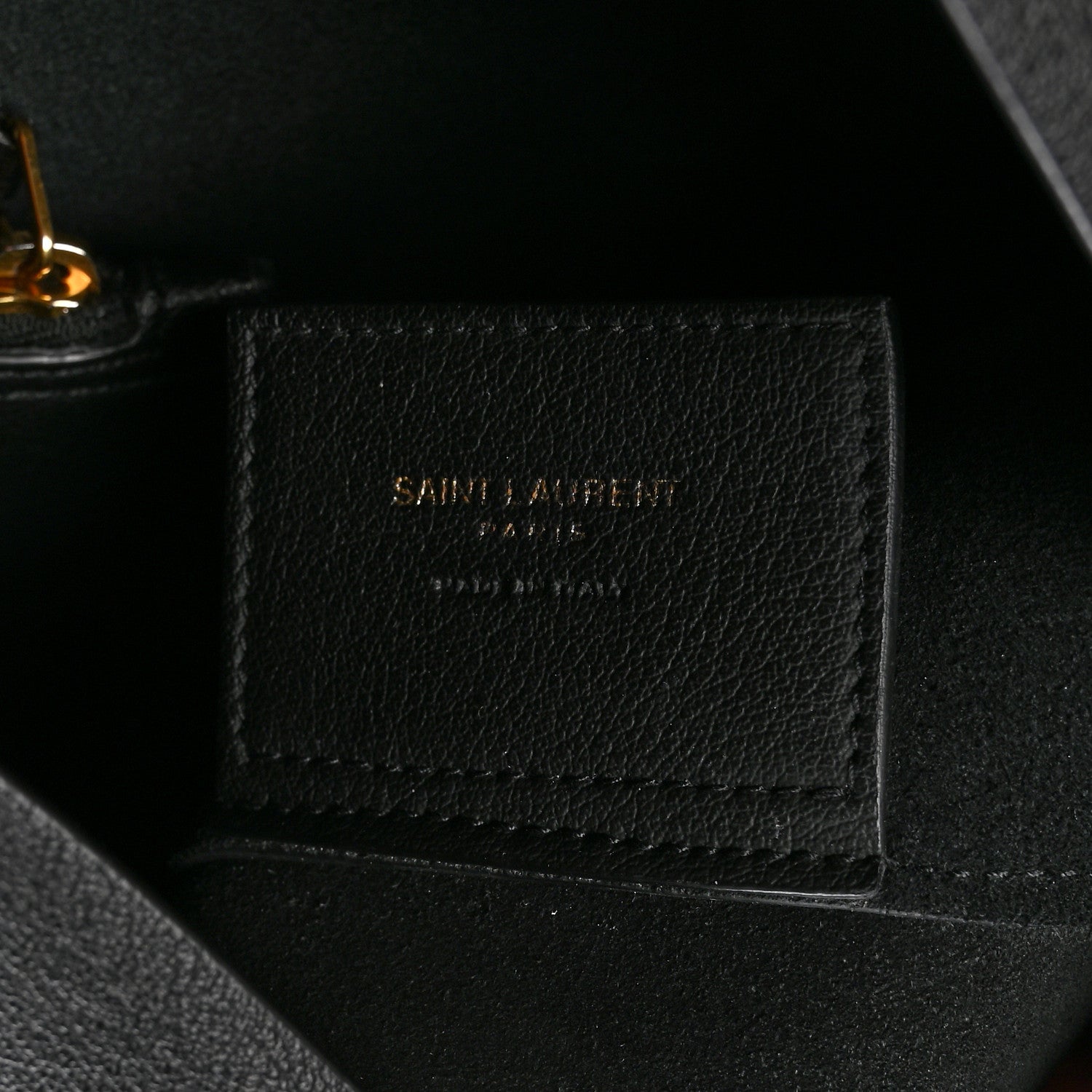Saint Laurent Calfskin Large Shopping Tote Black 1825091