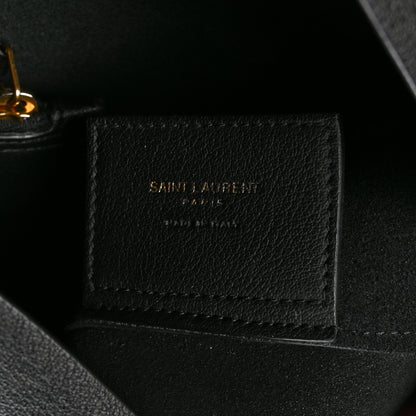 Saint Laurent Calfskin Large Shopping Tote Black 7 of 10