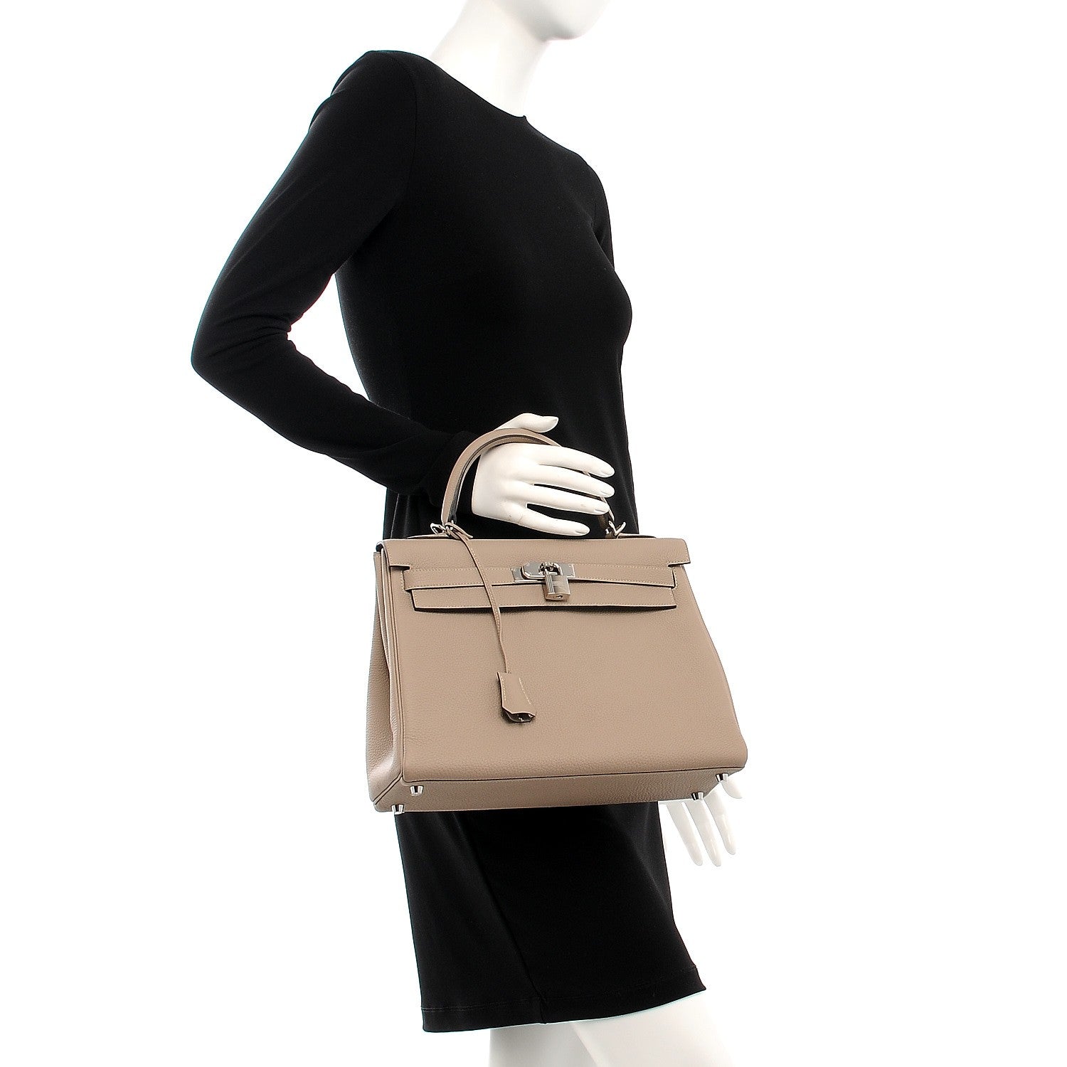 Hermes Togo Kelly Retourne 32 Gris Tourterelle 2 of 34
