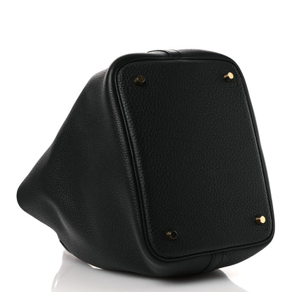 Hermes Taurillon Clemence Picotin Lock 22 MM Black 4 of 11