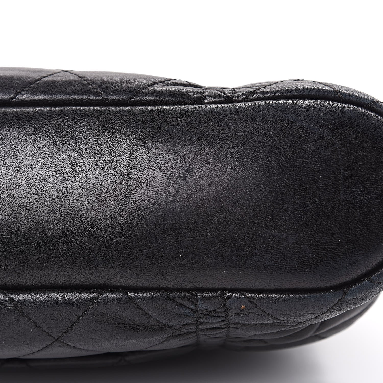 Chanel Lambskin Quilted Sharpei Frame Tote Black 11 of 19