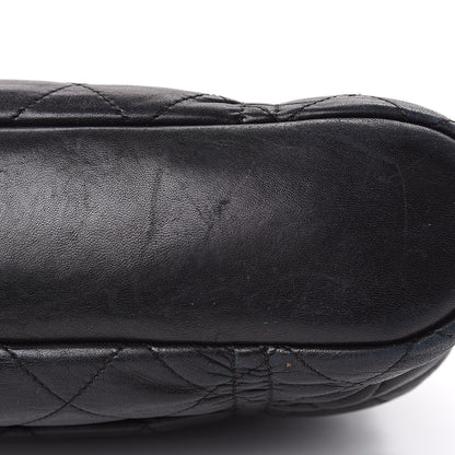 Chanel Lambskin Quilted Sharpei Frame Tote Black 11 of 19