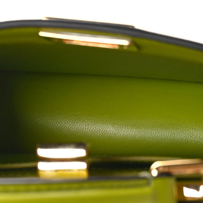Fendi Shiny Nappa Petite Peekaboo I SEE U Satchel Wasabi 5 of 11