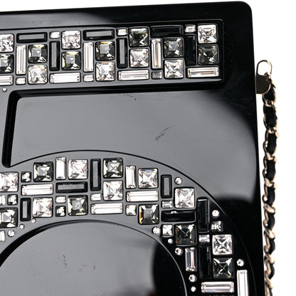 Chanel Plexiglass Strass Mosaic No 5 Minaudière Clutch Black 12 of 13