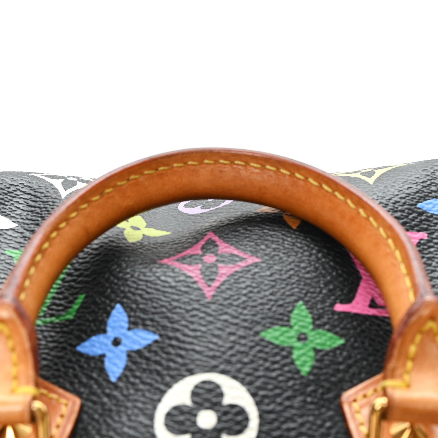 Louis Vuitton Monogram Multicolor Mini Sac HL Speedy Black 10 of 10