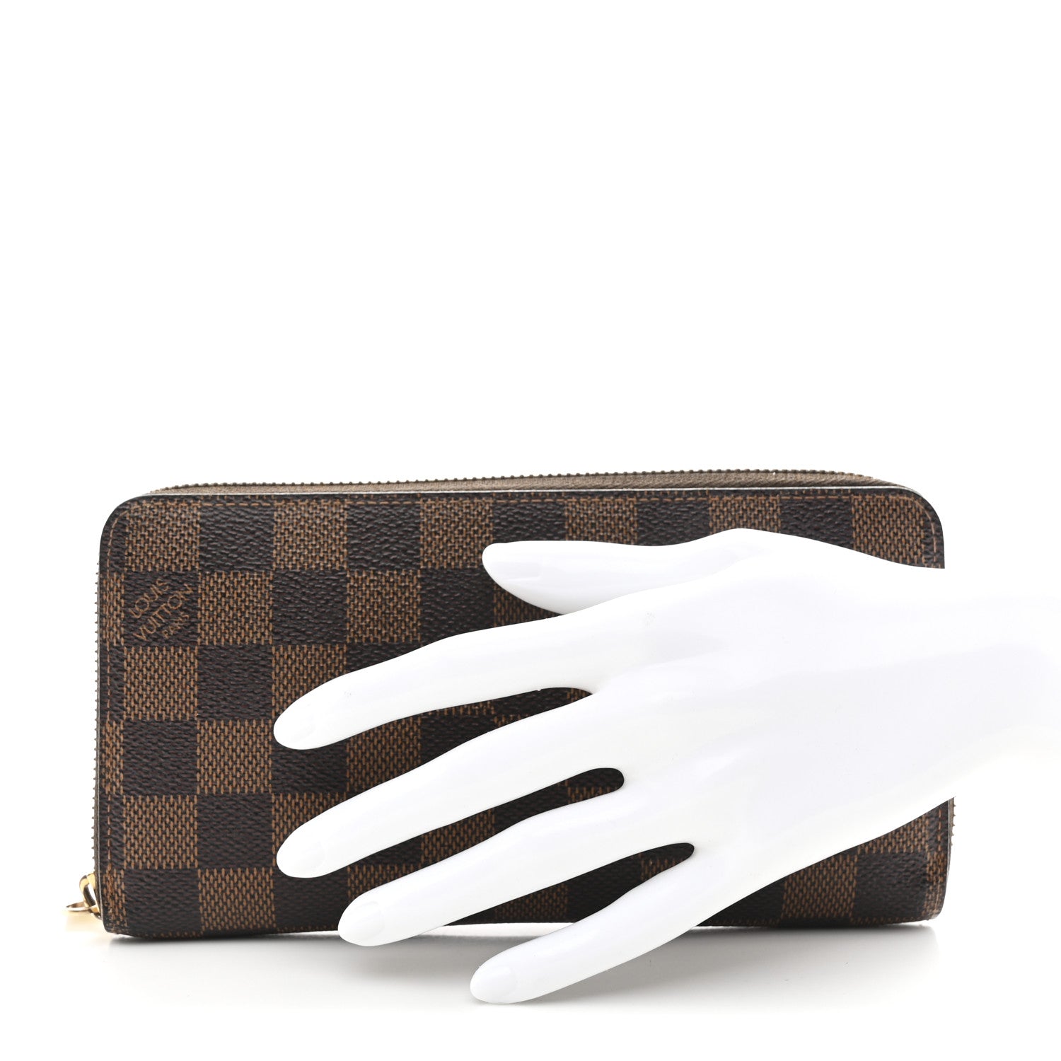 Louis Vuitton Damier Ebene Zippy Wallet 2 of 9