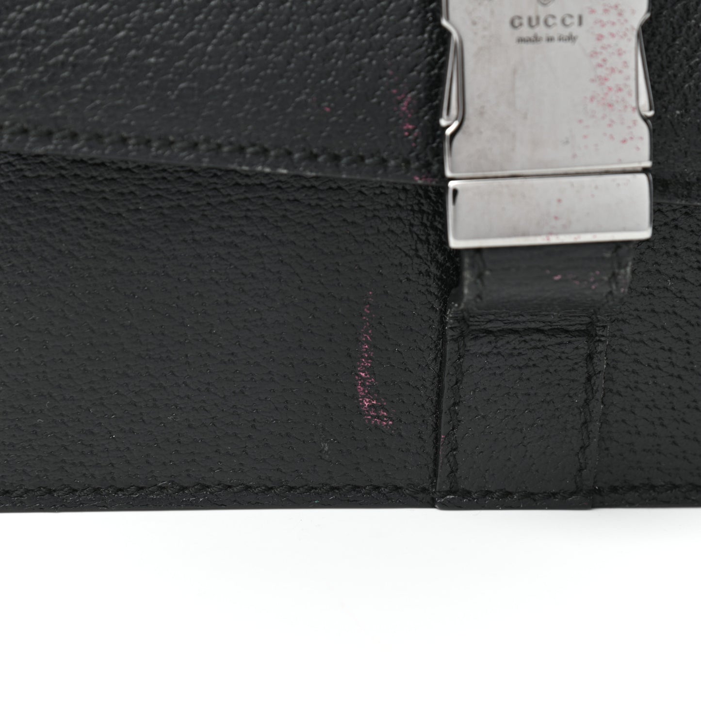 Calfskin Wristlet Clutch Black