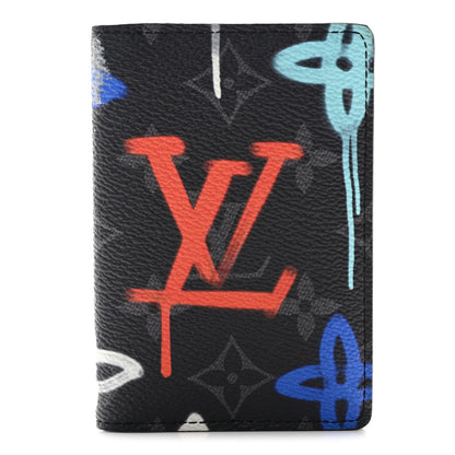 Louis Vuitton Monogram Eclipse Pocket Organizer Multicolor Lights 1 of 7