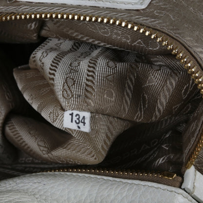 Prada Jacquard Canvas Logo Studded Tote 15 of 15