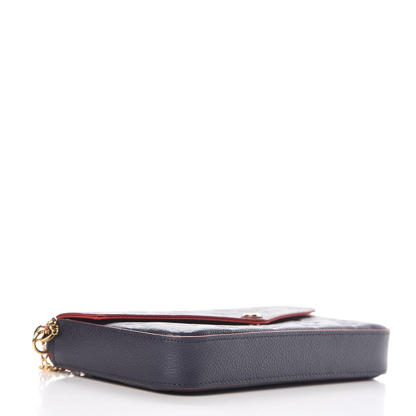Empreinte Pochette Felicie Chain Wallet Marine Rouge