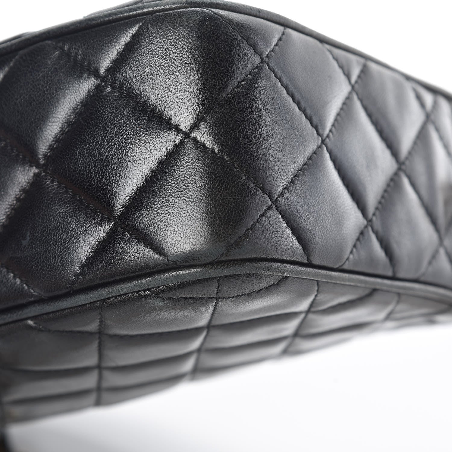 Chanel Lambskin Quilted CC Tassel Camera Case Black 15 of 16
