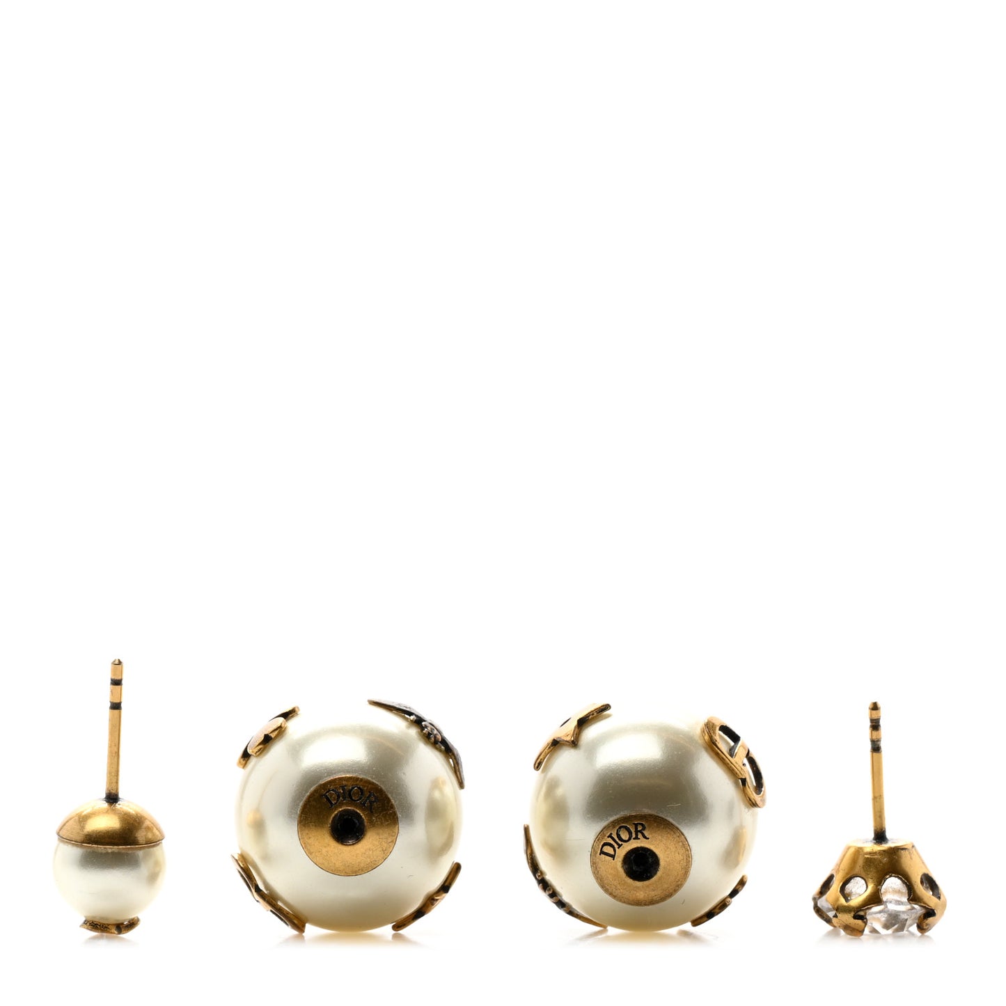 Mise En Dior Tribal Crystal Charm Earrings